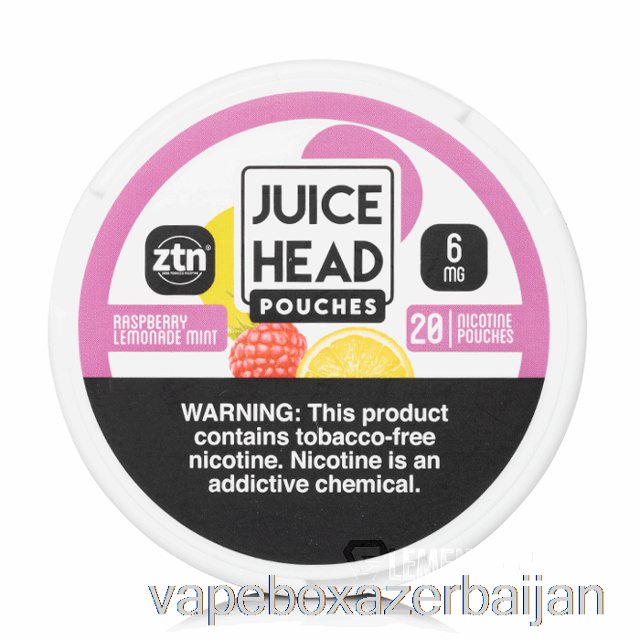 Vape Smoke Juice Head Nicotine Pouches - Raspberry Lemonade Mint 12mg